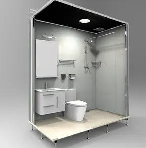 Best Selling Excellent Quality Movable Bathroom Complete Glass Shower Room Cabin/Shower Room
