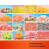 Bonbons Gélifiés Moelleux aux Fruits Aigres Personnalisés en Gelatine et Pectine, Vente en Gros en Vrac, Marque Privée OEM/ODM, Multicolores, Direct Usine, Distribution Mondiale
