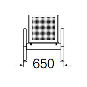 فولاذ كبير حديث يتكون من ثلاثة أشخاص للانتظار المريح للمدارس ومراكز التسوق والمستشفيات والمطارات - Product Image 6