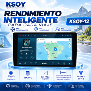 KSOY-<span class=keywords><strong>12</strong></span> Pantalla para Automovil <span class=keywords><strong>12</strong></span>+256 Reproductor de Carro, Reproductor de DVD de Autos Android, Radio de Coche Android - Product Image 3