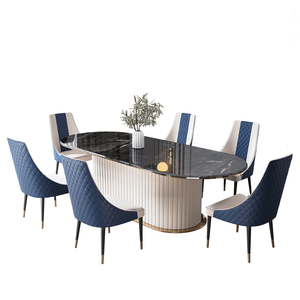 Bolton Marble Top Dinning <b>Table</b> Italian Modern Luxury Marble Dinning <b>Table</b> <b>Dining</b> <b>Tables</b> and Chairs Set DD-DN-04-BOLTON Luxury M - Product Image 6