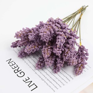 <b>Artificial</b> Lavender <b>Bouquet</b> Wheat Grass Nordic Style Home Soft Furnishing Floral Arrangement Greenery Wholesale - Product Image 6