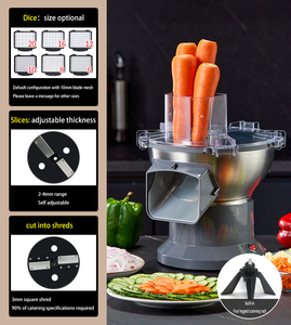 10Mm Cao Đồng Phục Lưới Lưỡi Kích Thước Tùy Chọn Rau Slicer Khoai Tây Cắt Khối Của Nhãn Hiệu Rau Trái Cây Slicer Máy - Product Image 2