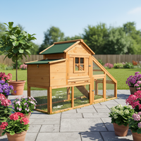 Poulailler en bois massif de luxe, grand, préfabriqué, écologique, résistant aux intempéries, pour l'extérieur, personnalisable