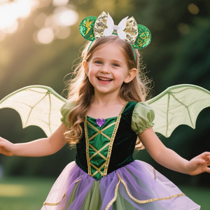 Cosplay ELF công chúa trang trí phụ kiện tóc bướm mô hình <span class=keywords><strong>sequin</strong></span> Bow Chuột Tai headband cho cô gái - Product Image 2