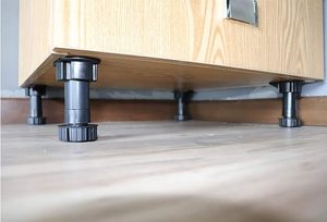 Kunststoff verstellbares Schrank bein Schwarzes Schrank tischbein mit Clips Kunststoff-Nivel lierfüße für Küchen schrank - Product Image 6
