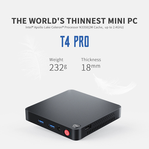 <span class=keywords><strong>Mini</strong></span> <span class=keywords><strong>PC</strong></span> Beelink T4 Pro được cấp phép Win10 không quạt chơi game <span class=keywords><strong>mini</strong></span> <span class=keywords><strong>PC</strong></span> Gemini hồ N3350 Dual Wifi 4GB/64GB win11pro máy tính <span class=keywords><strong>mini</strong></span> - Product Image 2