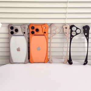 เคสโทรศัพท์แข็งแรงทนทาน ผลิตจากอะลูมิเนียมอัลลอยด์ พร้อมแผ่น PC ใส สำหรับ iPhone 17 Pro Max, เคสสำหรับ iPhone 17 Pro Max รุ่นใหม่ ปี 2025 สีเงินสตีล - Product Image 1