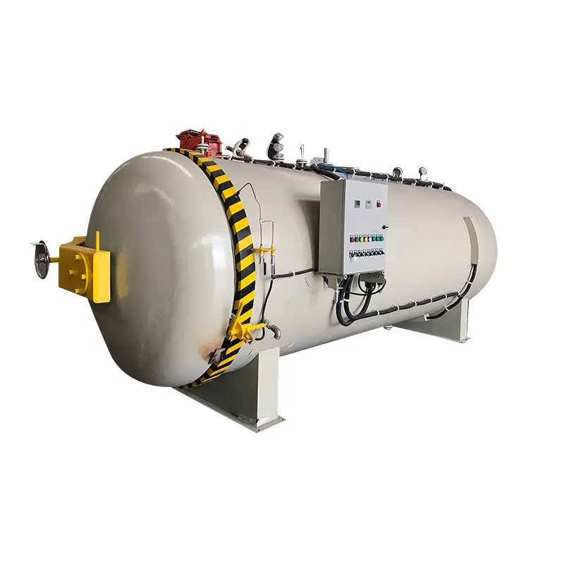 horizontal pressure automatic control small steam generator operated industrial sterilizers curing autoclaves chamber machine
