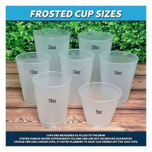 Vasos de Plástico Flexibles Personalizados de 10 Oz, Románticos, Reutilizables, Resistentes a los Golpes, para Playa, Recuerdos de Boda - Product Image 5
