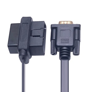 AOTAI-Câble plat d'extension adaptateur RS232 série VGA DB9 mâle vers OBD2 M/F pour les diagnostics de voiture - Product Image 2