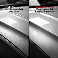 Vernis acrylique transparent automobile souple anti-reflet pour peinture de carrosserie de véhicule commercial et de mobilier, texture stable, anti-écaillage