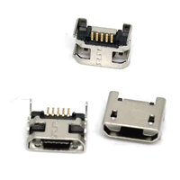 Conector Micro USB de 5 Pines, Puerto Hembra, Conector de Soldadura SMD SMT, Enchufe de Carga de Datos para Teléfono Android, Adaptador de Reparación DIY de Alta Calidad