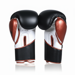Guantes de boxeo de PU De cuero resistente personalizados ganadores para equipo de entrenamiento de artes marciales - Product Image 1