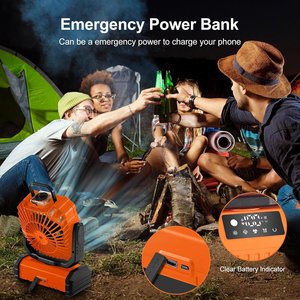 <span class=keywords><strong>Ventilateur</strong></span> <span class=keywords><strong>Brumisateur</strong></span> Portable 250ML avec Seau, Ventilateurs d'Extérieur pour le Camping, Batterie Rechargeable USB 20000mAh, <span class=keywords><strong>Ventilateur</strong></span> Rafraîchisseur d'Eau - Product Image 6