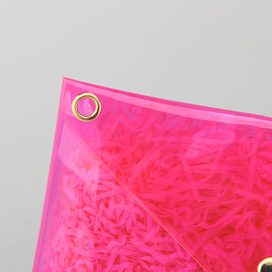 고급 맞춤형 플라스틱 PVC 의류 가방 스냅 버튼 포함 - Product Image 5