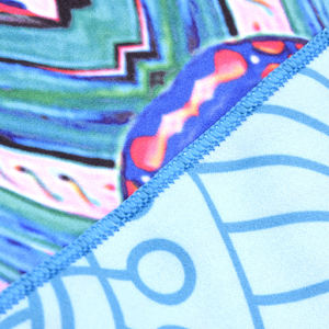 Benutzer definierte voll farbig bedruckte Muster 160*80cm übergroße Mikro faser Pool Strand tuch Fitness studio Sport tuch - Product Image 2