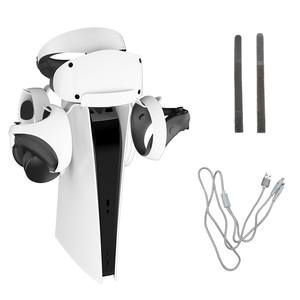PSVR-Cable <span class=keywords><strong>de</strong></span> carga 2 en 1, soporte <span class=keywords><strong>de</strong></span> almacenamiento para <span class=keywords><strong>Ps5</strong></span> Vr2, casco, <span class=keywords><strong>gafas</strong></span> y auriculares - Product Image 1