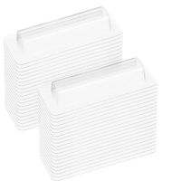 Barquette en plastique recyclé PET/PVC/PP transparent pour cosmétiques, rouge à lèvres, baume à lèvres, avec impression personnalisable et design à clapet