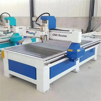 Routeur CNC 1325 1300x2500 Machine à tête unique Contrôle NC Studio Moteur de broche à refroidissement par eau 3,5 kW PLC 3 axes Prix à vendre