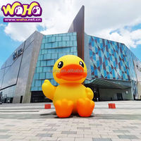 Mascotte gonflable sur le thème du canard mignon, publicité promotionnelle, gonflable pour les présentoirs des centres commerciaux et les événements pour enfants