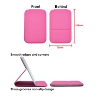 Haute Qualité Pliant Rectangle Pu Maquillage Miroir De Poche Logo Privé En Acier Inoxydable Pu En Cuir Miroir Debout Pour Les Femmes