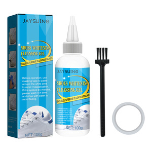Juego de gel limpiador y blanqueador para zapatos <span class=keywords><strong>Jue</strong></span>-fish de la mejor calidad, Gel limpiador para zapatos amarillos con borde de zapatos - Product Image 1
