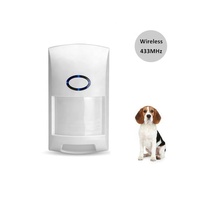 Détecteur de mouvement RF 433MHz Capteur de présence humaine Détecteur de mouvement PIR sans fil à double lentille pour système d'alarme de sécurité domestique