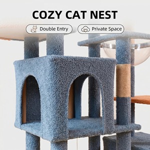 カスタムワンピース多層猫の木特別な巣ジャンププラットフォーム猫登山フレームスクラッチャーの卸売メーカー - Product Image 3