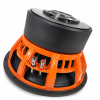 Subwoofer de voiture haute puissance 12 pouces tendance, cadre orange, haute sensibilité, basses profondes robustes pour système audio de voiture OEM