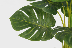 Venta al por Mayor de Fábrica, Planta Verde Artificial <span class=keywords><strong>en</strong></span> Maceta de 80cm, 120cm, 150cm, 180cm, Árbol de Monstera Artificial de Hojas <span class=keywords><strong>Grandes</strong></span> para Decoración Interior y Exterior - Product Image 3