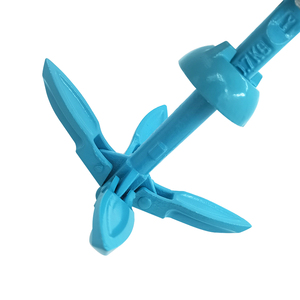 Sisure <span class=keywords><strong>MARINE</strong></span> 0.7kg in acciaio al carbonio <span class=keywords><strong>blu</strong></span> ancoraggio pieghevole a quattro punte per nave pieghevole Set di ancoraggio con gancio a corda galleggiante borsa nera - Product Image 4