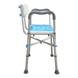Tabouret de douche médical pliable, léger et antirouille, avec trou de drainage à séchage rapide, pour salle de bain de maison de retraite - Product Image 5