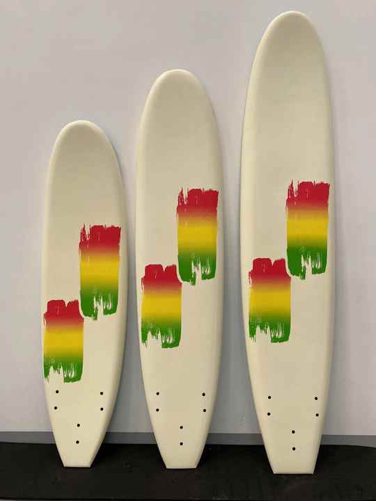 High Abradability Waterproof Non Slip Textured 8 Foot Soft Top Surfboard
