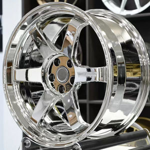 Rines Personalizados Chrome 5x120 5x114.3 5x112 Volk Racing Te37 de Aleación Forjada para Supra <span class=keywords><strong>MX5</strong></span> BMW M2 M3 M4 M5 E46 E92 - Product Image 1