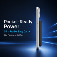 Batería Externa Magnética de 5000mAh con Logotipo Personalizado, Cargador Rápido Portátil y Duradero, Directo de Fábrica, para iPhone 18/17/16