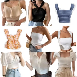 Online Shopping Women's Vintage Clothing Elastic Waist Mix Material Bulk Wholesale <b>Big</b> Discount Clearance Sale - Product Image 1