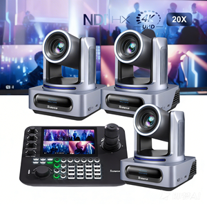 Cámara PTZ 4K 20X NDI POE para Transmisión <span class=keywords><strong>en</strong></span> Vivo, Controlador de Teclado, Videoconferencia, Estudio, Transmisión <span class=keywords><strong>en</strong></span> Vivo, Controlador de Joystick IP - Product Image 1