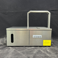 Machine à banderoleuse de table électrique portable pour ruban PP, pour emballage alimentaire, argent, livres et boîtes
