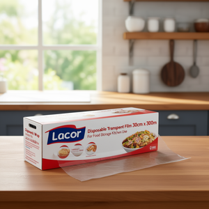 Pellicola trasparente Lacor 30cm x 300m per conservazione alimenti e uso in cucina - Product Image 3