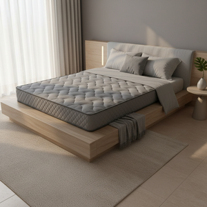 Matelas <span class=keywords><strong>de</strong></span> chambre à coucher gris Queen Size en gros, mousse haute densité 190x135x15 cm, anti-acariens, hypoallergénique, mousse à mémoire <span class=keywords><strong>de</strong></span> forme, adaptable - Product Image 4