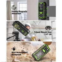 Huepar BLM-60G 393Ft Mesure Laser Professionnelle Distancemètre Bluetooth Avec Écran LCD