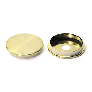 <span class=keywords><strong>Couvercle</strong></span> en métal doré de luxe, <span class=keywords><strong>creux</strong></span>, avec joint en PP pour bougie parfumée - Product Image 3