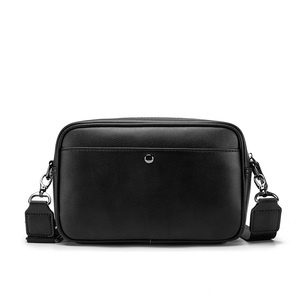 <span class=keywords><strong>Bandolera</strong></span> de hombro de cuero con logotipo personalizado para <span class=keywords><strong>hombre</strong></span>, bolso cruzado de moda resistente al agua - Product Image 3