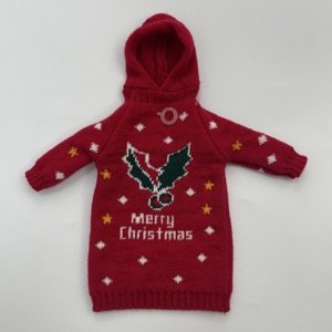 Maglioni Promozionali Personalizzati in Acrilico 100% con Ricamo Jacquard a Tema Natalizio <span class=keywords><strong>per</strong></span> Bottiglie di Vino, Ideali <span class=keywords><strong>per</strong></span> Feste in Casa - Vendita all'Ingrosso - Product Image 1