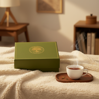 Boîte cadeau cosmétique rigide en forme de livre, recyclable, avec impression dorée personnalisée, pour l'emballage de nettoyant visage et de crème pour le visage