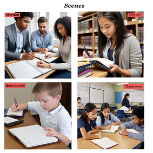 สมุดโน๊ตหนัง PU มีโลโก้สมุด A6โรงเรียนสีบริสุทธิ์ A5แบบกำหนดเอง - Product Image 6