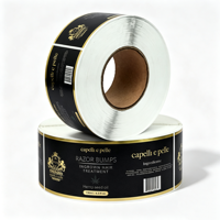 Étiquettes cosmétiques de luxe personnalisables, durables, écologiques, imperméables et résistantes à l'huile, autocollants en papier imprimés en couleur