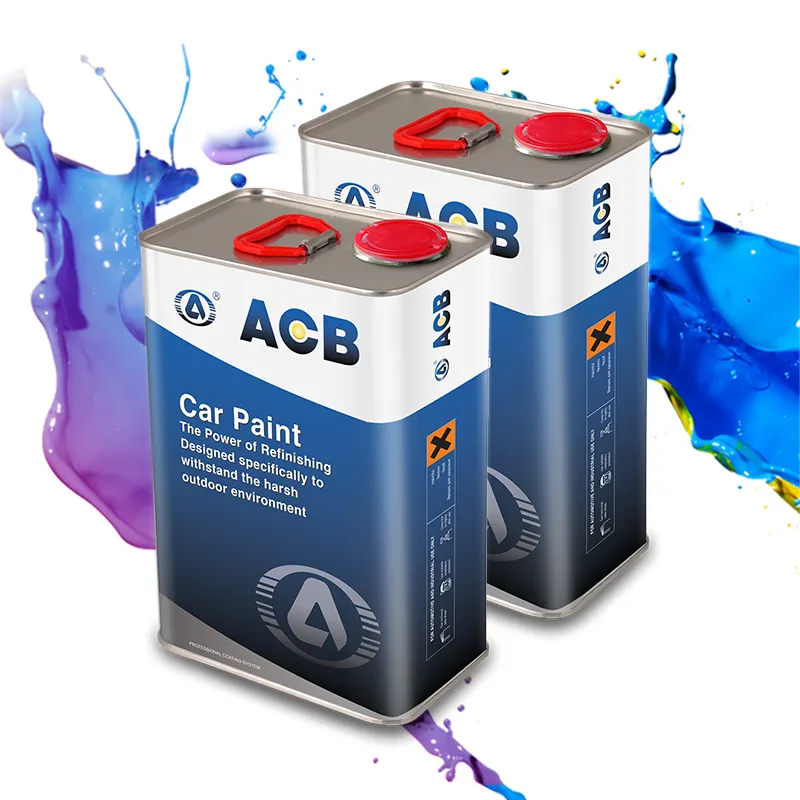 1k Basecoat उच्च रंग संतृप्ति ऑटो पेंट तेज और स्पष्ट उपस्थिति तेजी से सूखने समय कार पेंट