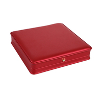 Boîte à bijoux en velours noir avec logo personnalisé, coffret cadeau de luxe en cuir PU pour bague, collier, boucles d'oreilles et bracelet